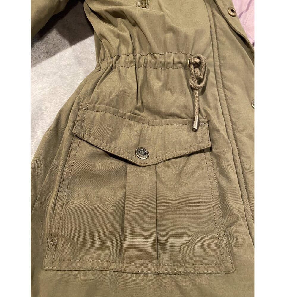 Aeropostale Olive Green Hooded Parka- Size Small - Picture 5 of 12